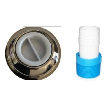 Imagem de Aspiração Para Piscinas Em Inox Mais Adaptador. - A.R ACESSORIOS PARA 