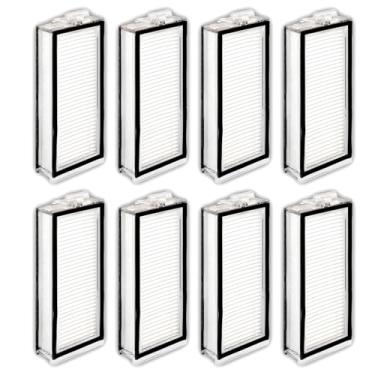 Imagem de (Pacote com 8) Filtros HEPA de substituição Q5 Max+ compatíveis com Roborock Q5 Max+, Q5 Pro, Q5 Pro+, Q8 Max, Q8 Max+, Q7, Q7+, Q7 Max, Q7 Max+, Q5 Duoroller+ aspirador de pó robô, filtros de peças
