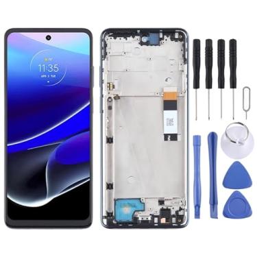 Imagem de tela Para Motorola Moto G Stylus 5G 2022 Digitalizador de tela LCD OEM Montagem completa com quadro (azul) substituição da tela