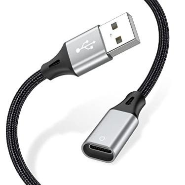 Imagem de AGVEE Cabo adaptador de carregamento de 1,5 m para Apple Pencil 1ª geração, conector USB-A macho para Lightning fêmea acoplador de cabo de carregamento permite Apple Pencil Pen 1ª geração compatível