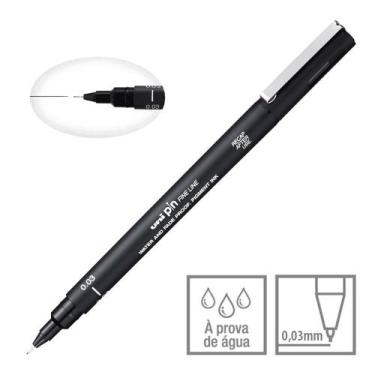 Imagem de Caneta Técnica Nankim Uni Pin Fine Line Preto - Uni-Ball, 0.03