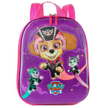 Imagem de Mochila De Costas Infantil Escolar Patrulha Canina Bolsa Cor Rosa Dipl