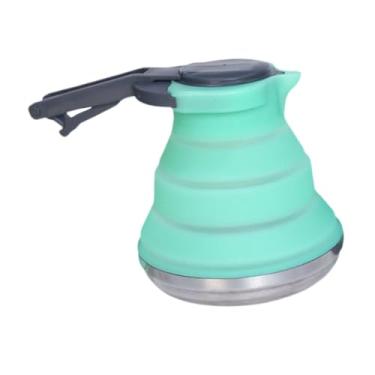 Imagem de Esquirla Chaleira de silicone para acampamento, cafeteira, chaleira de viagem, chaleira dobrável para ferver água, pequena chaleira de silicone portátil