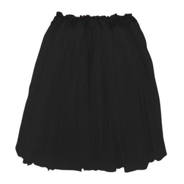 Imagem de Saia de Tule Tutu Adulta - 60cm - Extra Festas, Preto, U