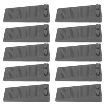 Imagem de Borracha Porta Rolha Cunha, 10pcs Porta Inferior Empilhável Pára para Telha Com Design de Redução de Ruído, Seguro para Casa, Escritório ou Escola (Tipo 2)