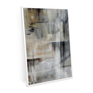 Imagem de Quadro Textura Em Cinza Moderno Estiloso 90x60cm Para Quarto - Bimper 