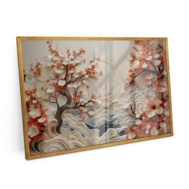 Imagem de Quadro Paisagem Do Mar Moderno 150x100 Grande Para Hall - Bimper Quadr