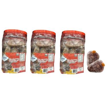 Imagem de Doce Cajuzinho Caju 3 kgs com 60 Unidades p/ Festas Junina - Blook