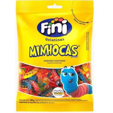 Imagem de Bala gelatina fini minhoca 100g