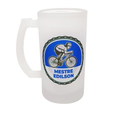 Imagem de Caneca Vidro Chopp Personalizada Ciclismo Mountain Bike - GMH 