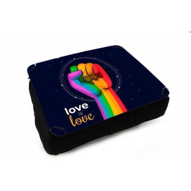 Imagem de Almofada Bandeja para Notebook Laptop Coleção Estampas LGBTQIA+ - Delu