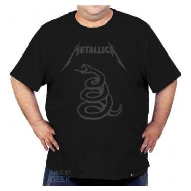 Imagem de Camiseta Plus Size Metallica Banda Rock Camisa Heavy Metal - KING OF G