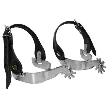 Imagem de Espora Quarto de Milha Inox SV6409 - Selaria Vertentes