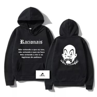 Imagem de Moletom Canguru Racionais Jesus Chorou Palhaço Blusa Unissex - Macoli 