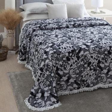Imagem de Colcha Casal Chenille Canelada Jolitex Valentina Chumbo - IND E COM JO