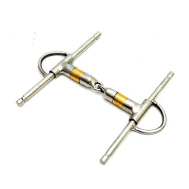 Imagem de Bridão Caneta Agulha Inox Articulado  Salivador  Melhor Oferta - Selar