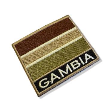 Imagem de BP0196N-003 Bandeira Gambia Patch Bordado 7,5x6,3cm - BR44