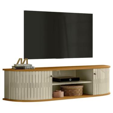 Imagem de Rack Suspenso Modena TVs Até 60 Cumaru Opala 288140 Madetec