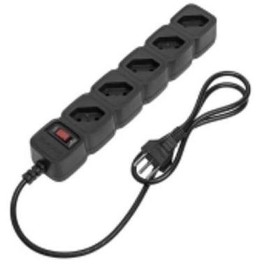 Imagem de Protetor Eletrônico Com 5 Tomadas Epe 205 Pt Intelbras, Bivolt