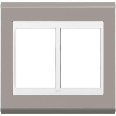 Imagem de Placa 4X4 Refinatto Premium 6 Posições Argila / Branco