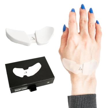 Imagem de DELTAHUB Carpio 2.0 – Destro Verdadeiramente Ergonômico Apoio de Pulso para Mouse, Suporte do Túnel do Carpo, Alívio da Dor, Antifadiga, Deslizamento Fácil, Elegante, Computador de Escritório, Laptop, Jogos – Pequeno, Branco