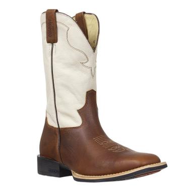 Imagem de Bota Masculina Marrom Bico Quadrado Jácomo 37514