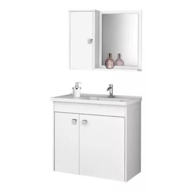 Imagem de Conjunto Armário/Gabinete Munique Branco - Móveis Bechara