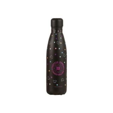 Imagem de Garrafa Térmica RB Rebecca Bonbon Aço Inox Squeeze 500ml, Preto 1007