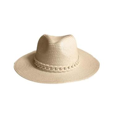 Imagem de Chapéu Fedora De Nylon Feminino Com Detalhe De Corrente - Bogu By Siss