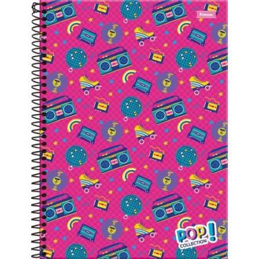 Imagem de Caderno 01x1 capa dura pop collection 96 folhas foroni