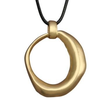 Imagem de GelConnie Colares de madeira para mulheres, colar de couro dourado, longo, boho em camadas, prata, hippie, gargantilha, joia boêmia para mulheres, 4.8cm - 5cm, Couro sintético, Sem Pedra Preciosa