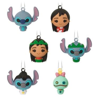 Imagem de Hallmark Disney Lilo and Stitch Enfeites de Natal, conjunto de 6 miniaturas