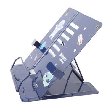 Imagem de Suporte de Livro para Leitura, Suporte de Exibição para Cozinha, Livro Didático, Receitas, Revistas, Tablets e Laptops, Suporte de Livro Dobrável para Mesa Viva-voz (Padrão