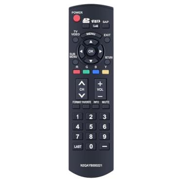 Imagem de N2QAYB000221 Controle remoto universal compatível com Panasonic TC-32LX85 TH-42PX80U TH-50PX80U TH-42PZ80U TH-46PZ80U TH-50PZ80U TH-50PE8U TH-C42FD18 TH-C50FD18 TH-C42HD TV HDTV LCD 18 TH-C50HD18