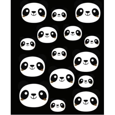Imagem de Cornell Notes Notebook: Cornell Note Paper Notebook. Cute Panda Faces Cover College Ruled Medium Lined Journal Note Taking System for School and University 7.5” x 9.25”, 120 pages