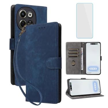 Imagem de IUQXU Capa carteira para celular Tecno Pova 6 Neo 5G/Tecno Spark 30 5G com protetor de tela [bloqueio RFID] Flip Card Holder Kickstand Capa de celular feminina masculina para Tecno Spark30 KL8 Pova6