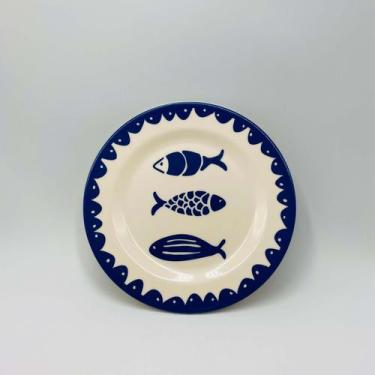 Imagem de Prato de Sobremesa Melamina Pacific Azul 23cm - DEA