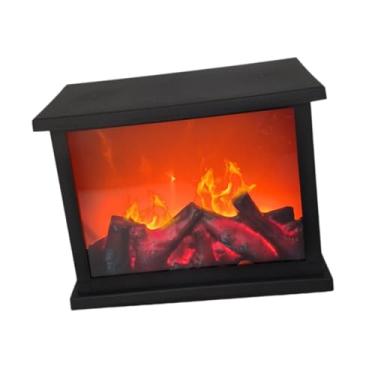 Imagem de Generic Luz de lareira LED, luz de lareira elétrica sem luz de fogo efeito de pequena lareira falsa decoração de sala,