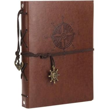 Imagem de ThxMadam Álbum de Fotos Personalizado Em Couro Sscrapbook 60 Páginas Livro de Fotos de Memórias de Amor Vintage Casamento Faça Você Mesmo Livro de Memórias, Diário de Viagem Livro de Recortes Família