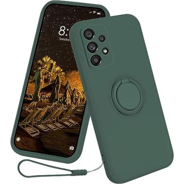 Imagem de Capa compatível com Samsung Galaxy S24 Ultra, capa com suporte magnético de silicone líquido original, capa protetora militar à prova de choque para Samsung S24 Ultra, Verde