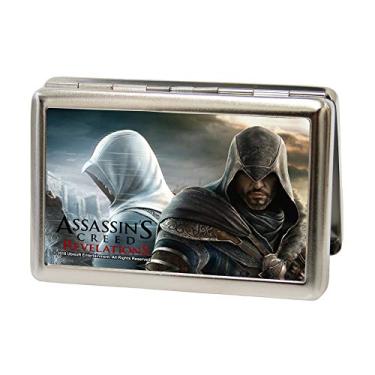 Imagem de Porta-cartões de visita Assassins Creed Revelations Altair e Ezio Caixa com capa grande