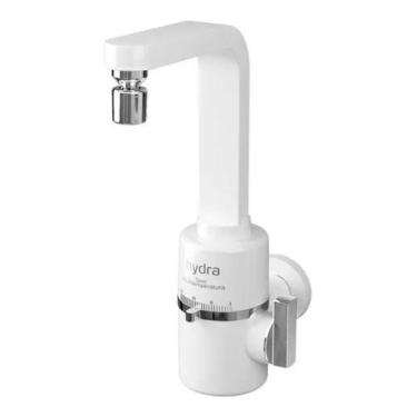 Imagem de torneira eletrica hydra slim mesa branca 4 temperaturas 5500W 127V