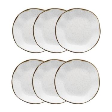 Imagem de Conjunto 6 Pratos Fundo 22,5 cm Ryo Maresia Porcelana Oxford