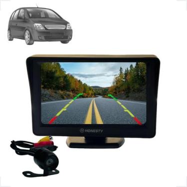 Imagem de Kit Monitor LCD 4.3 Polegadas Câmera de Ré Meriva 2002 2003 2004 2005 
