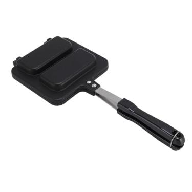 Imagem de Pan de Sanduíches de Dupla Face, Fabricante de Sanduíche Antiaderente Electric Grelled Cheese Fring Pan para a Cozinha Em Casa Selando Destacável Ideal para Dormitórios