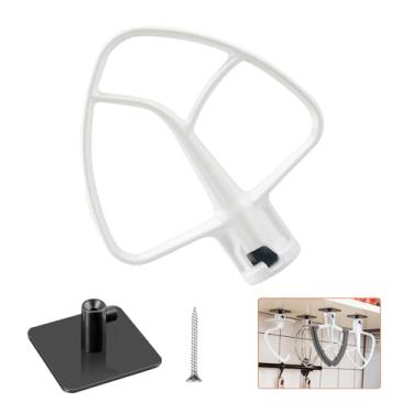 Imagem de Batedeira plana revestida K45B para KitchenAid de 4,5 a 5 litros com cabeça inclinada, acessórios para misturadores auxiliares de cozinha, pá de auxílio de cozinha para acessórios de batedeira