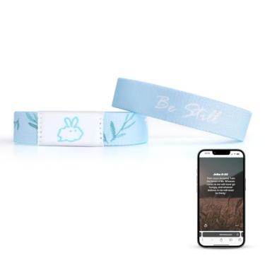 Imagem de Pulseiras de versículo bíblico diário cristão: escaneie pulseira cristã de escritura vestível para homens e mulheres - pulseiras evangélicas de oração de fé pulseira de versículo bíblico diário