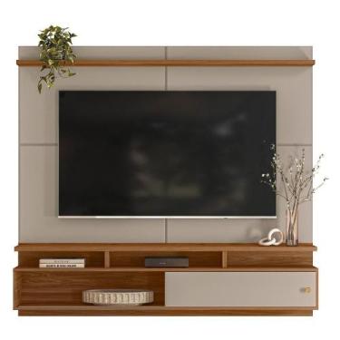 Imagem de Home Suspenso Morretes 180cm para TV até 70 - Mobler, Grigio Fosco/Amê