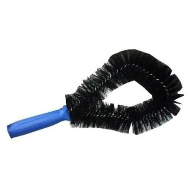 Imagem de Escova Para Limpeza Tubos E Cantos Dobrável Bralimpia Azul - brustec