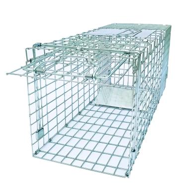 Imagem de PULOMI Armadilha Dobrável Dobrável Para Animais Vivos, Kit De Captura Sem Morte Para Captura E Liberação Humana De Roedores, Coelhos, Gatos De Rua, Esquilos, Guaxinins, Gambás, Todos Os Animais De T